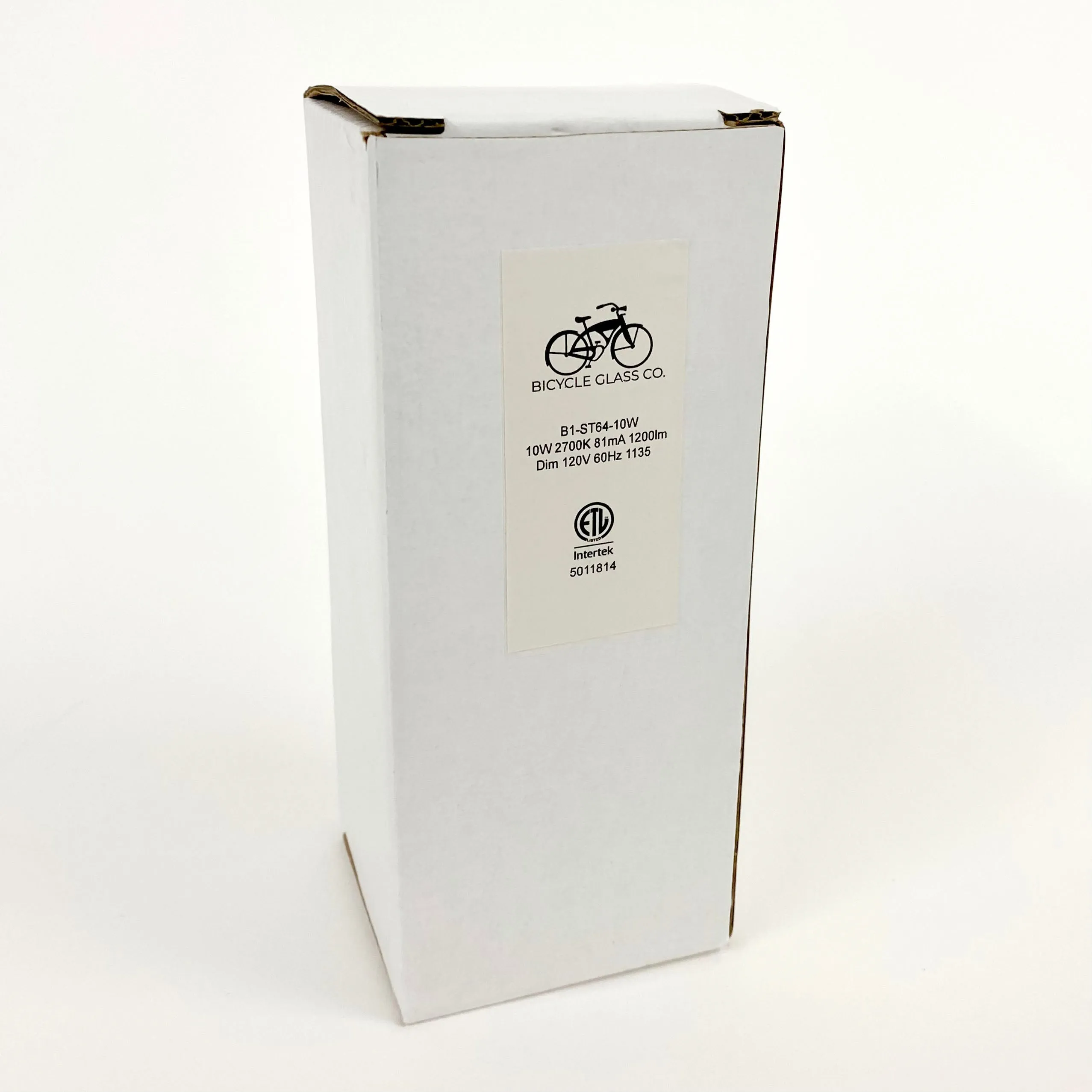 10 Watt LED Filament Bulb (2700k) - Dimmable & Energy-Efficient | Bicycle Glass Co.
