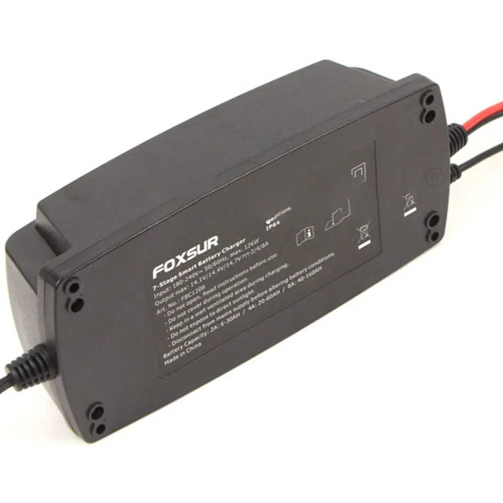 12v 2a 4a 8a 7-stage Automatic Smart Battery  Charger Long