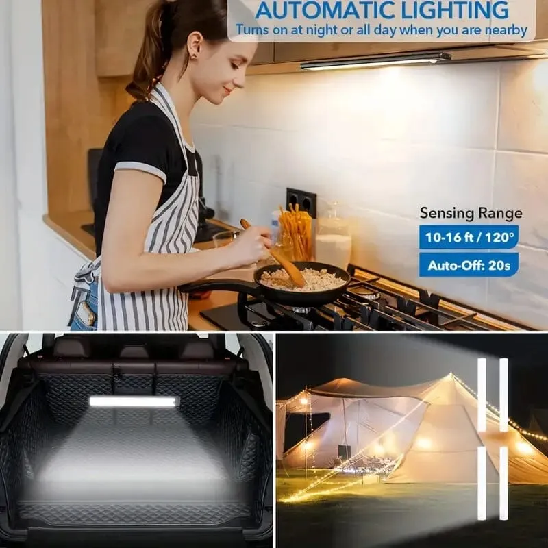 2-Pack: Wireless Motion Sensor 12" LED Light Strip