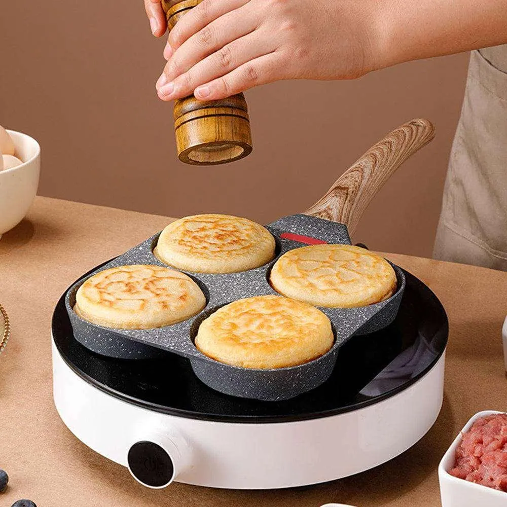 2/4 Holes Non Stick Egg and Steak Frying Pan - Jennyhome