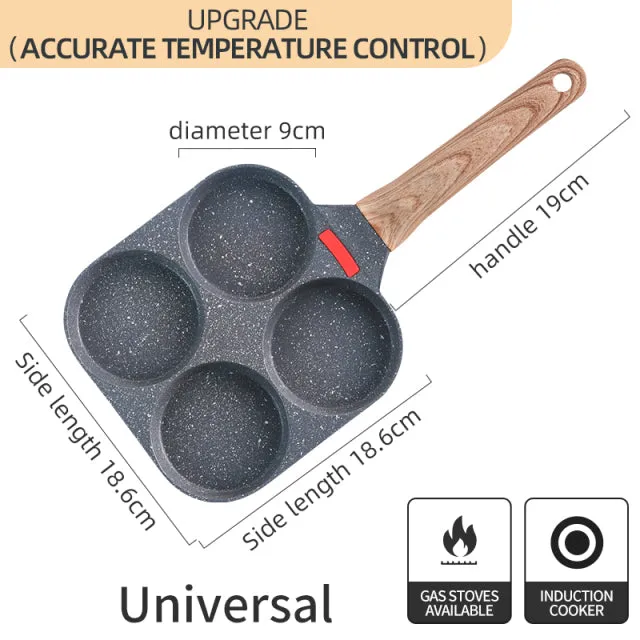 2/4 Holes Non Stick Egg and Steak Frying Pan - Jennyhome