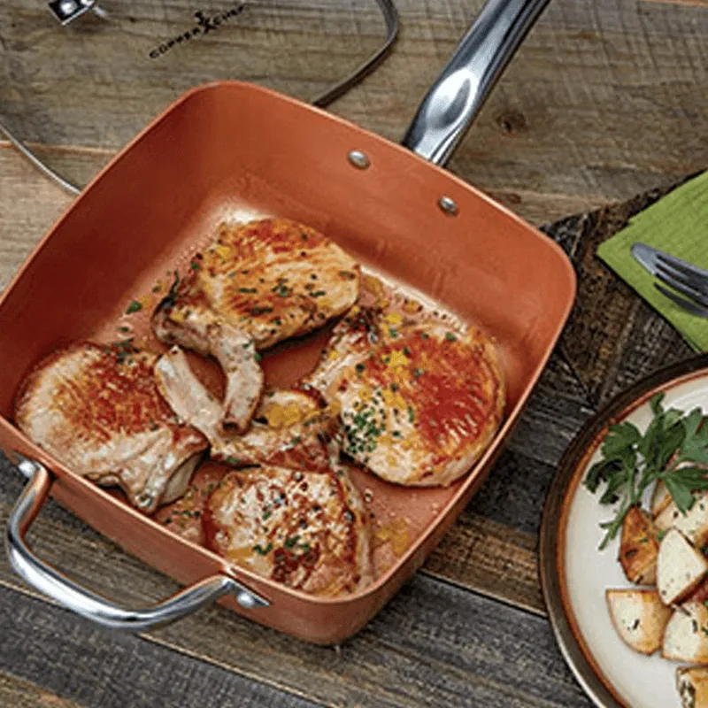 28Inch Deep Square Electric Gas Ceramic Deep Dish Pan F12-8-126 - Shop Now For Best Deals