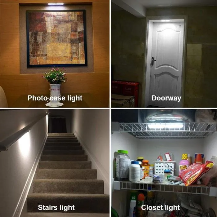 3-Pack: 10-LED Motion Sensor Stick on Light Bars