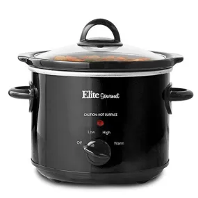 3qt Slow Cooker Black