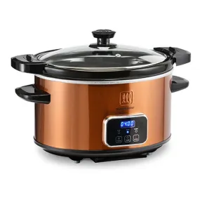 4qt Digital Slow Cooker w/ Locking Lid Copper