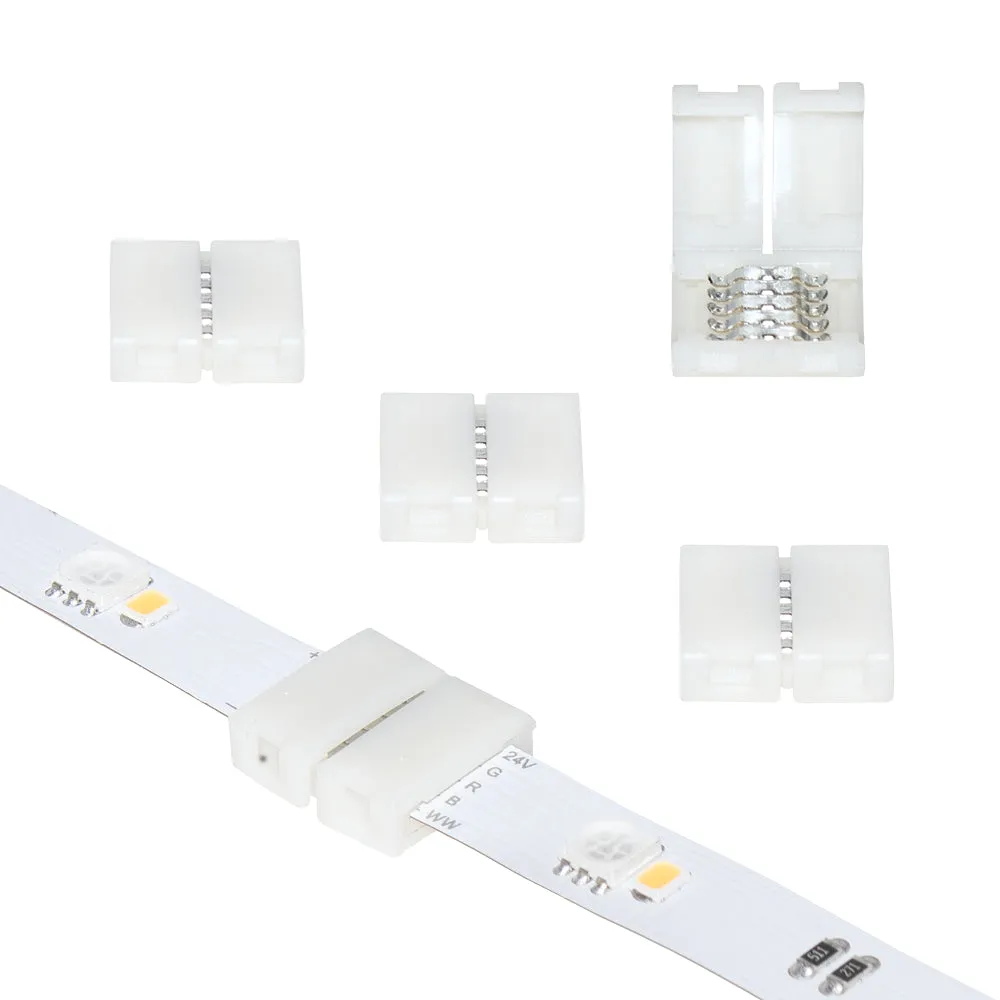 5 Pin RGB W LED Strip Light Tape to Tape Splice Connectors