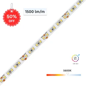 【50% OFF】CRI-MAX™ CRI 95  LED Flexible Strip Cool White 5600K - 5m/Reel