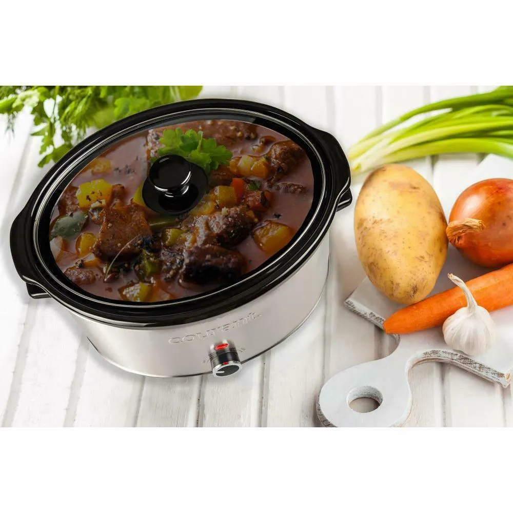 8.5 Qt. Stainless Steel Slow Cooker with Temperature Settings