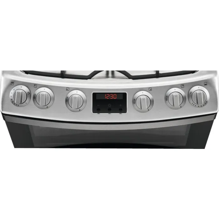 AEG CGB6130ACM Double Oven Gas Cooker, Stainless Steel
