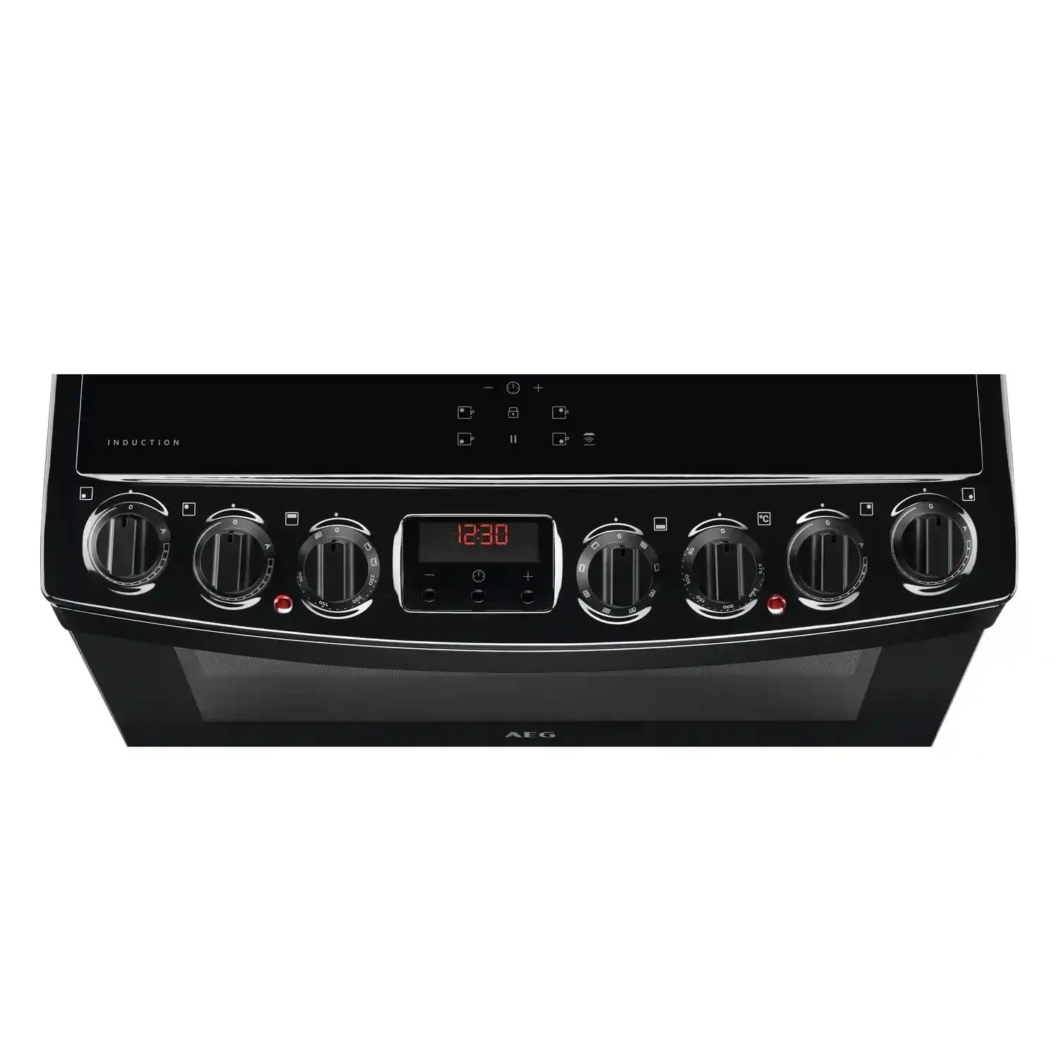 AEG CIB6742ACB Double Oven Cooker with Induction Hob - Black