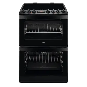 AEG CIB6742MCB Double Oven Cooker with Induction Hob - Matt Black