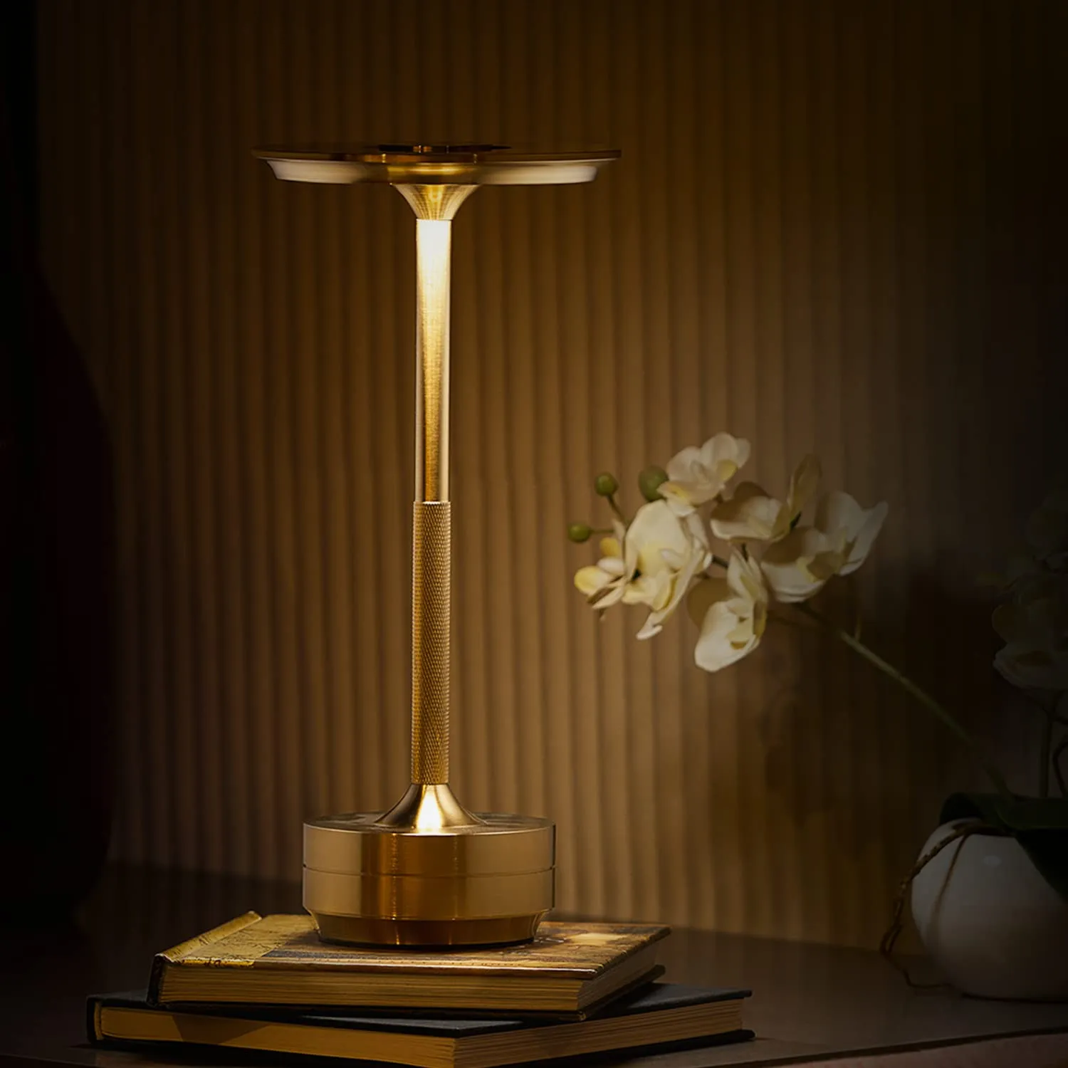 ANKUR UNPLUGGED VINTAGE RAY WIRELESS RECHARGABLE TABLE LAMP