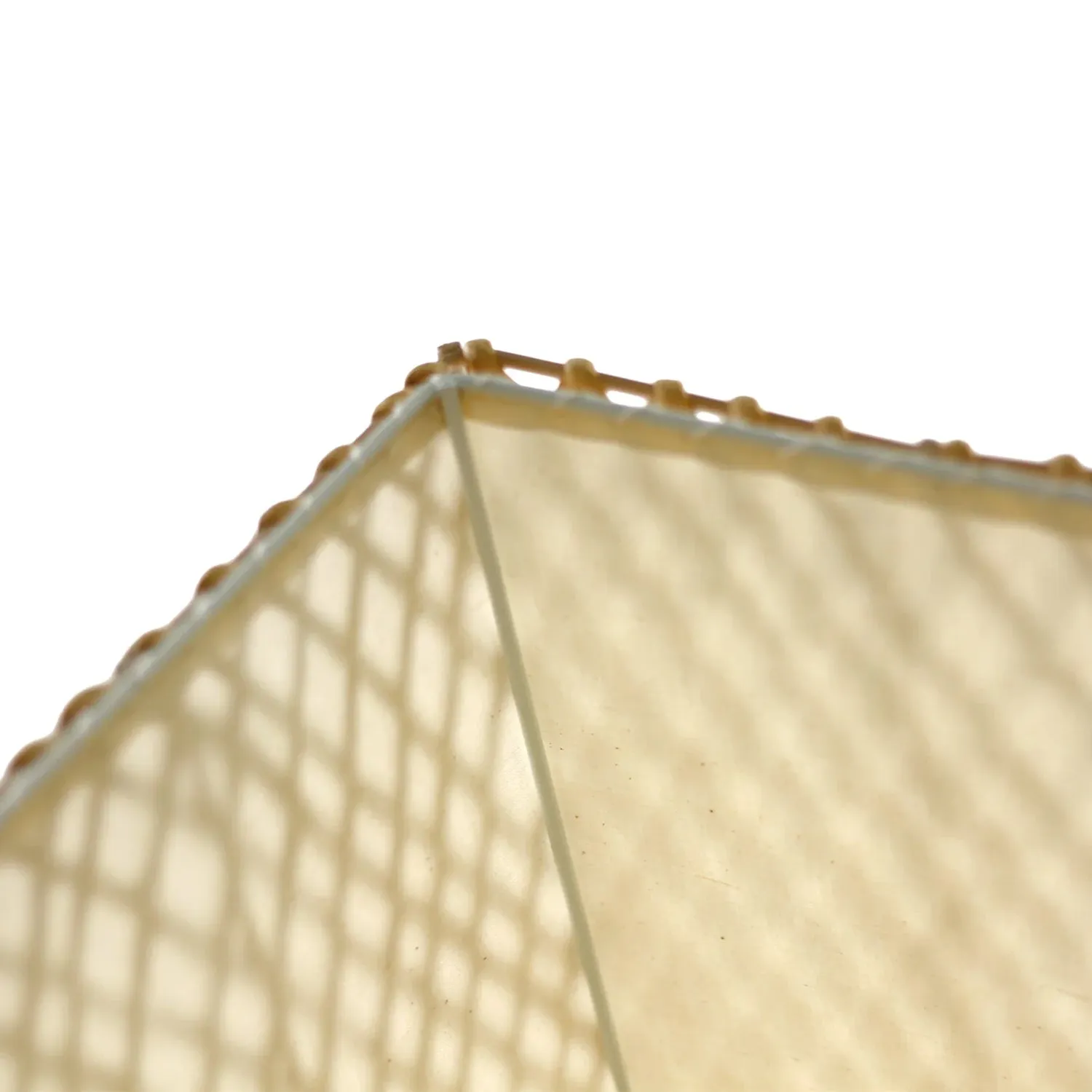 Anna Lattice Floor Lamp - Black or Khaki Paper Rope and Linen Shade, 1505mm High, PL0297