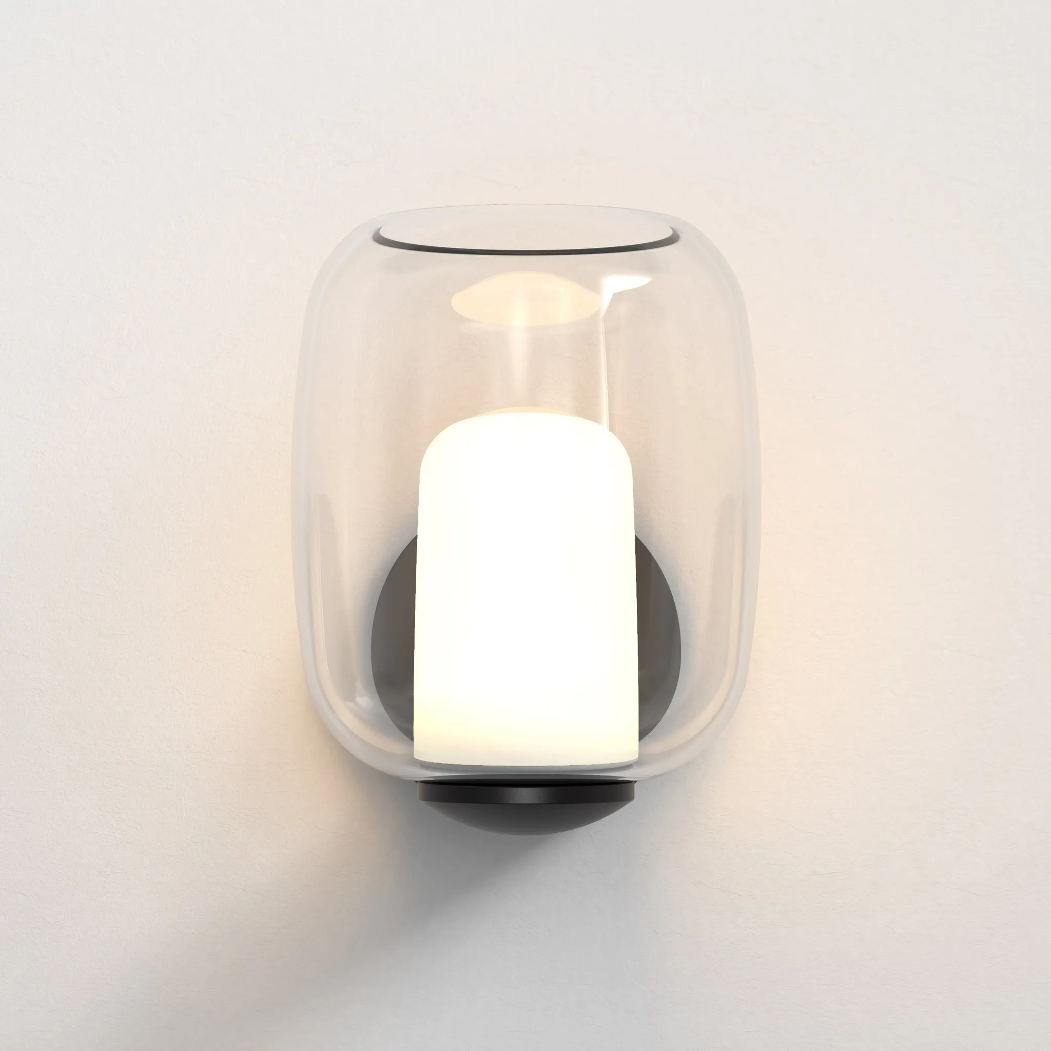 Astro 1450002 Aquina 1 Light Bathroom Wall Light Matt Black