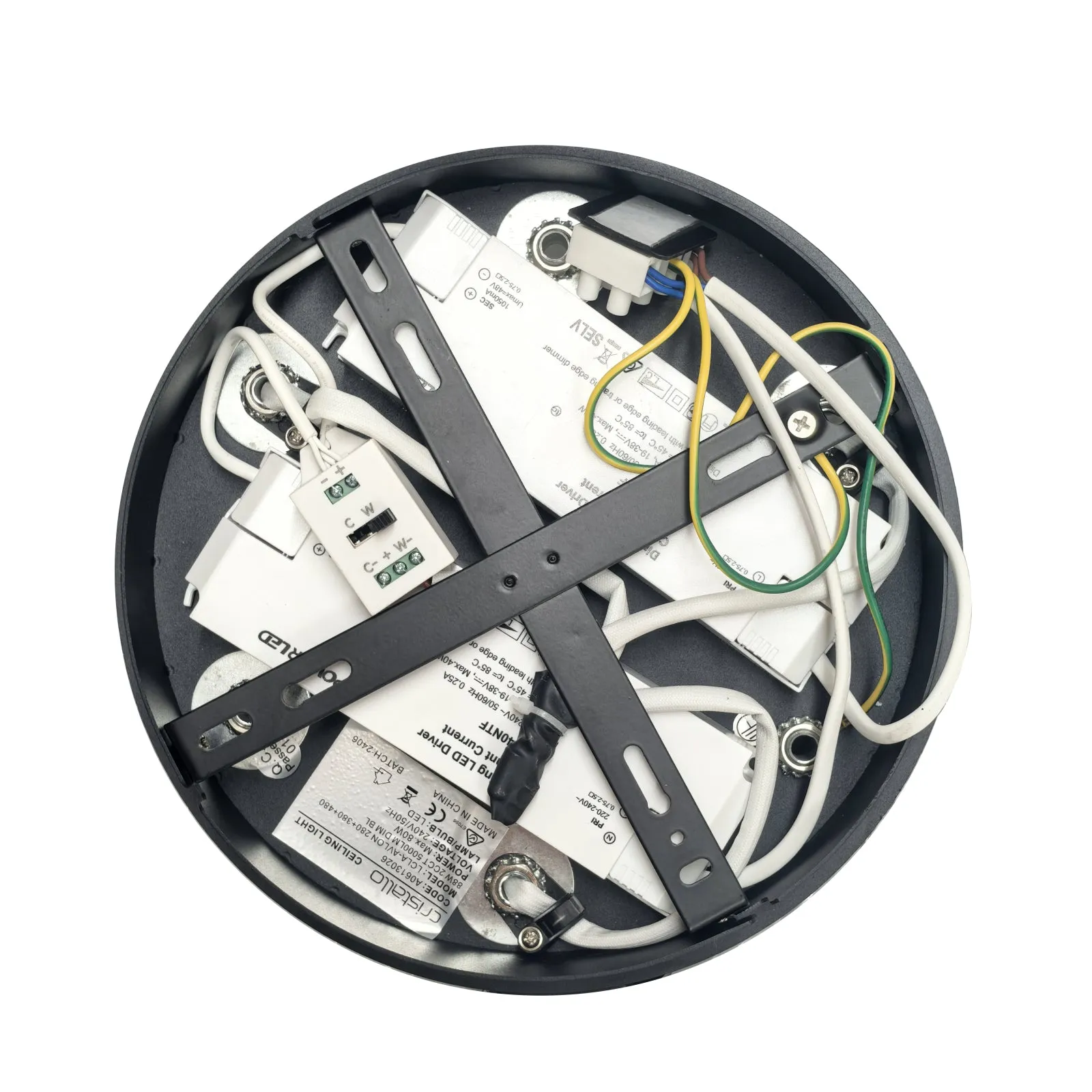 AVLON LED 3-RING Ceiling Type Light Fixture 88W 2CCT 5000lm Dimmable