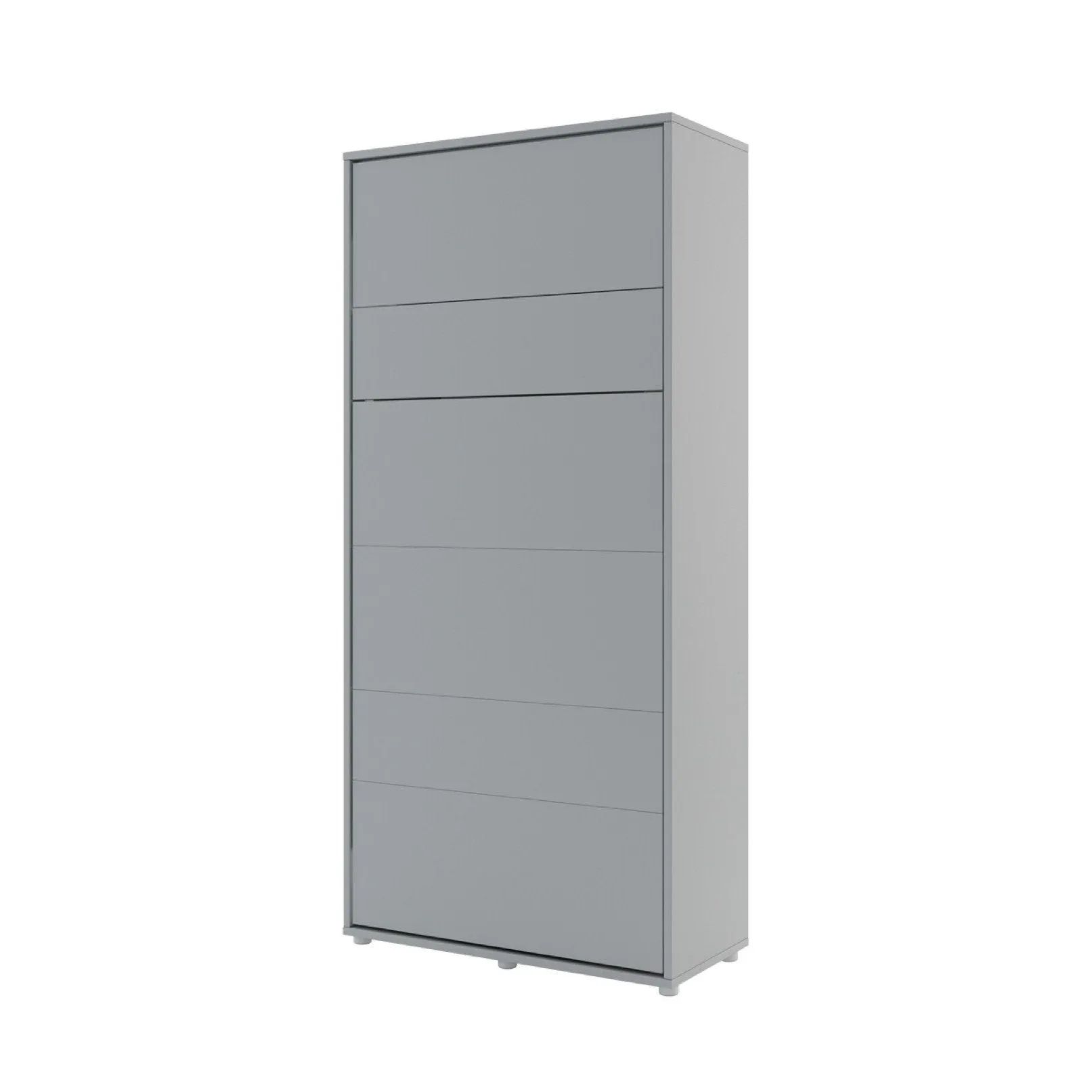 BC-03 Vertical Wall Bed Concept 90cm With Storage Cabinets and LED