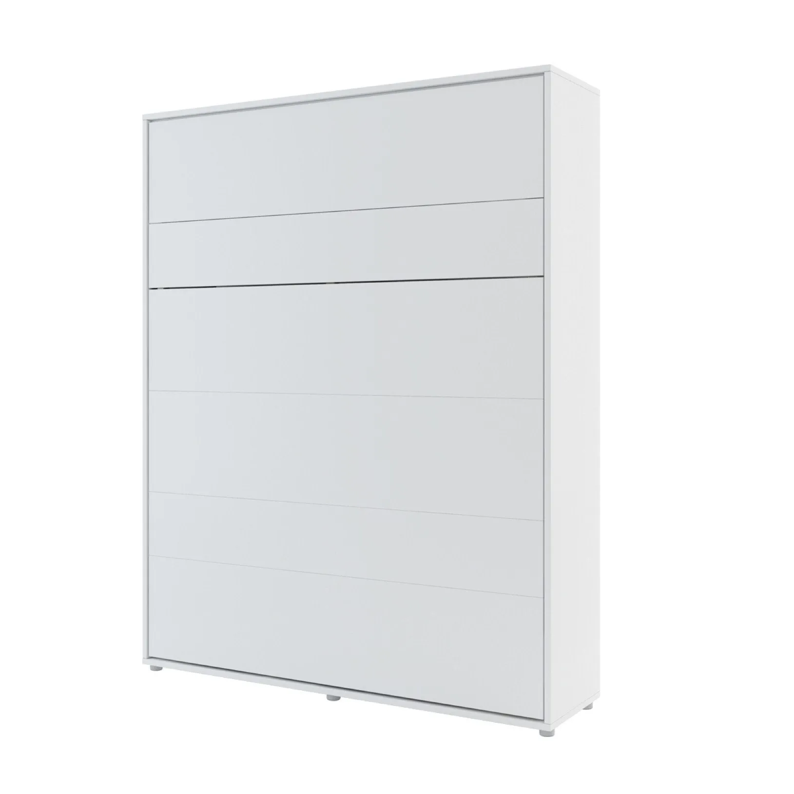 BC-12 Vertical Wall Bed Concept 160cm With Storage Cabinets and LED