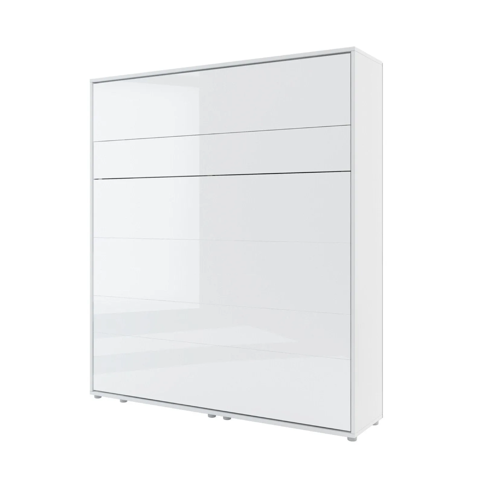BC-13 Vertical Wall Bed Concept 180cm With Storage Cabinets and LED