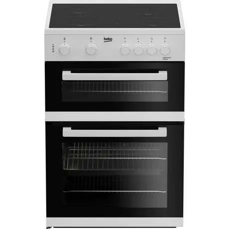 Beko ETC611W 60cm Oven Electric Cooker with Ceramic Hob White