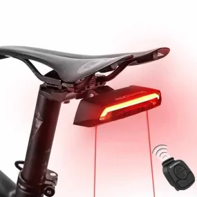 Bicycle Remote Control Turned Laser Taillights - Wireless Remote Control Seatpost Tail Light - Waterproof Safe Warning Flashlight  For Bicycle