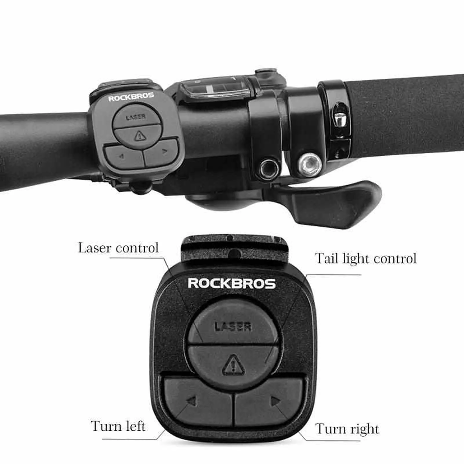 Bicycle Remote Control Turned Laser Taillights - Wireless Remote Control Seatpost Tail Light - Waterproof Safe Warning Flashlight  For Bicycle