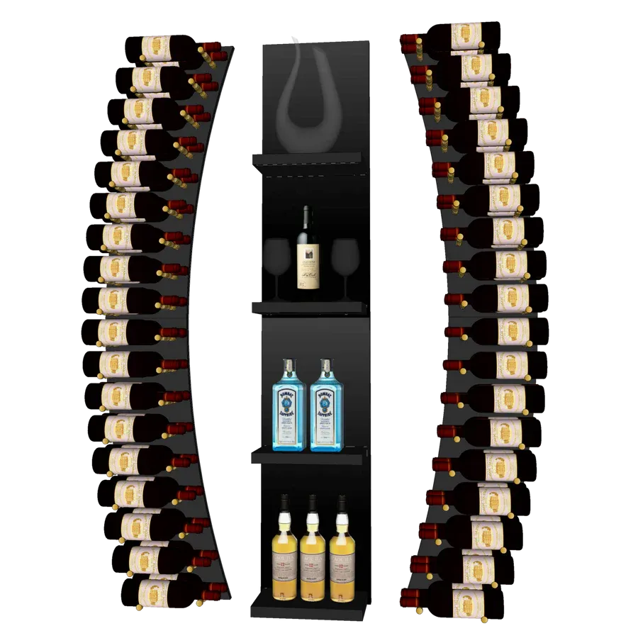 Blue Grouse THE WINE BAR CURVED VINdustry Wine Wall
