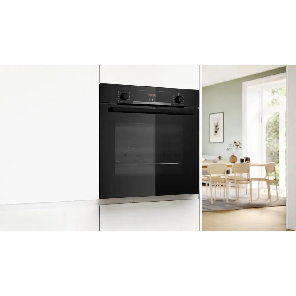 Bosch 71L Built-In Electric Single Oven - Black | HQA534BB3B