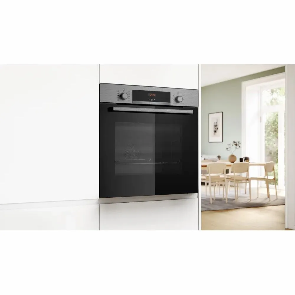 Bosch 71L Built-In Electric Single Oven - Stainless Steel | HQA534BS3B