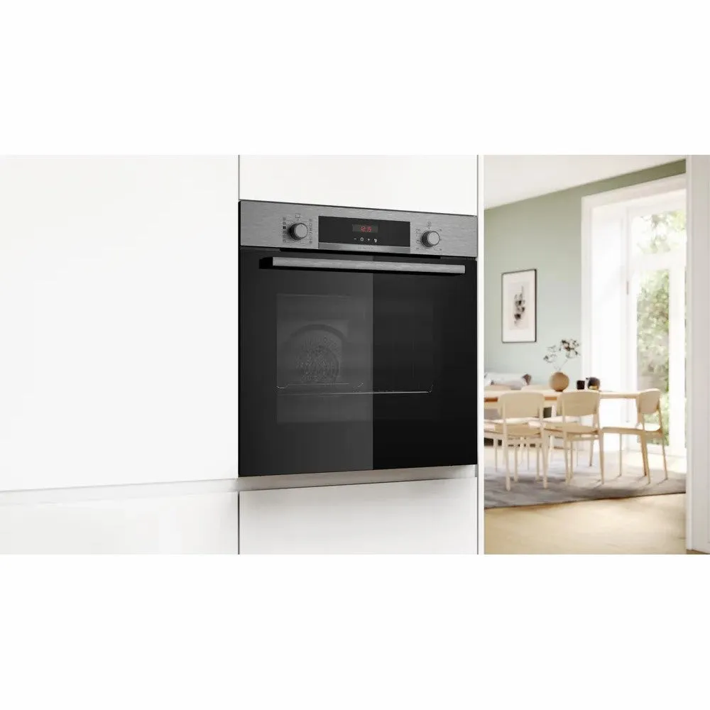 Bosch 71L Built-In Electric Single Oven - Stainless Steel | HQA574BS3B
