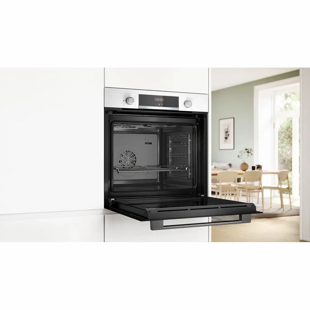 Bosch 71L Built-In Electric Single Oven - White | HQA534BW3B