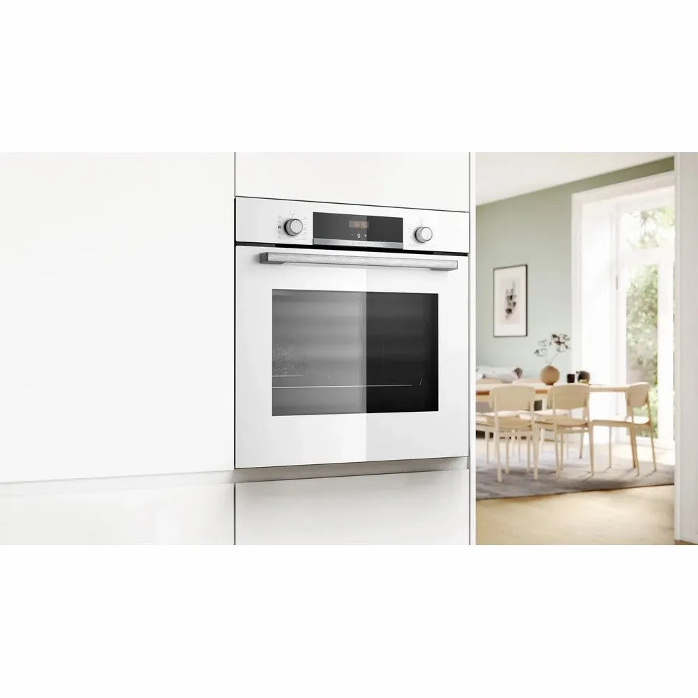 Bosch 71L Built-In Electric Single Oven - White | HQA534BW3B
