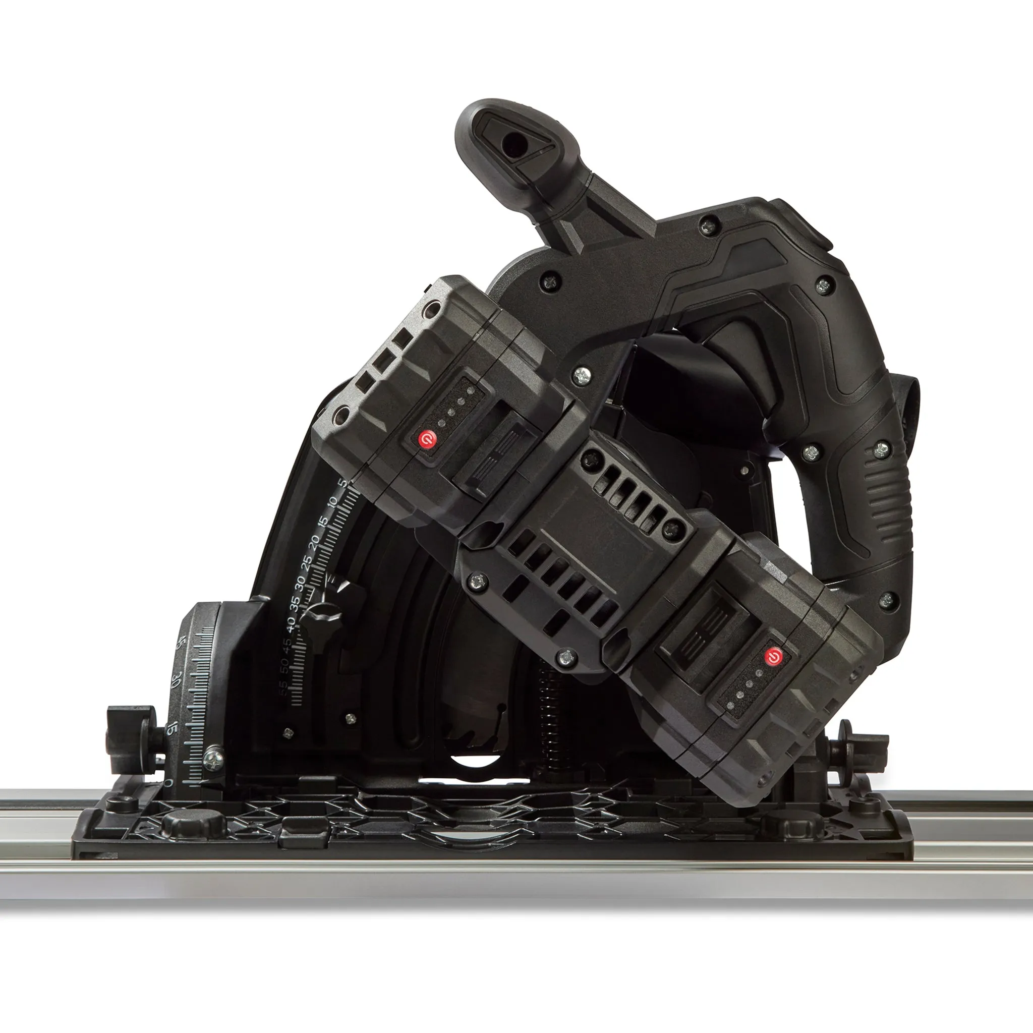 Brushless Cordless 40V Plunge Saw with 2 x 1.4m Guide Rails
