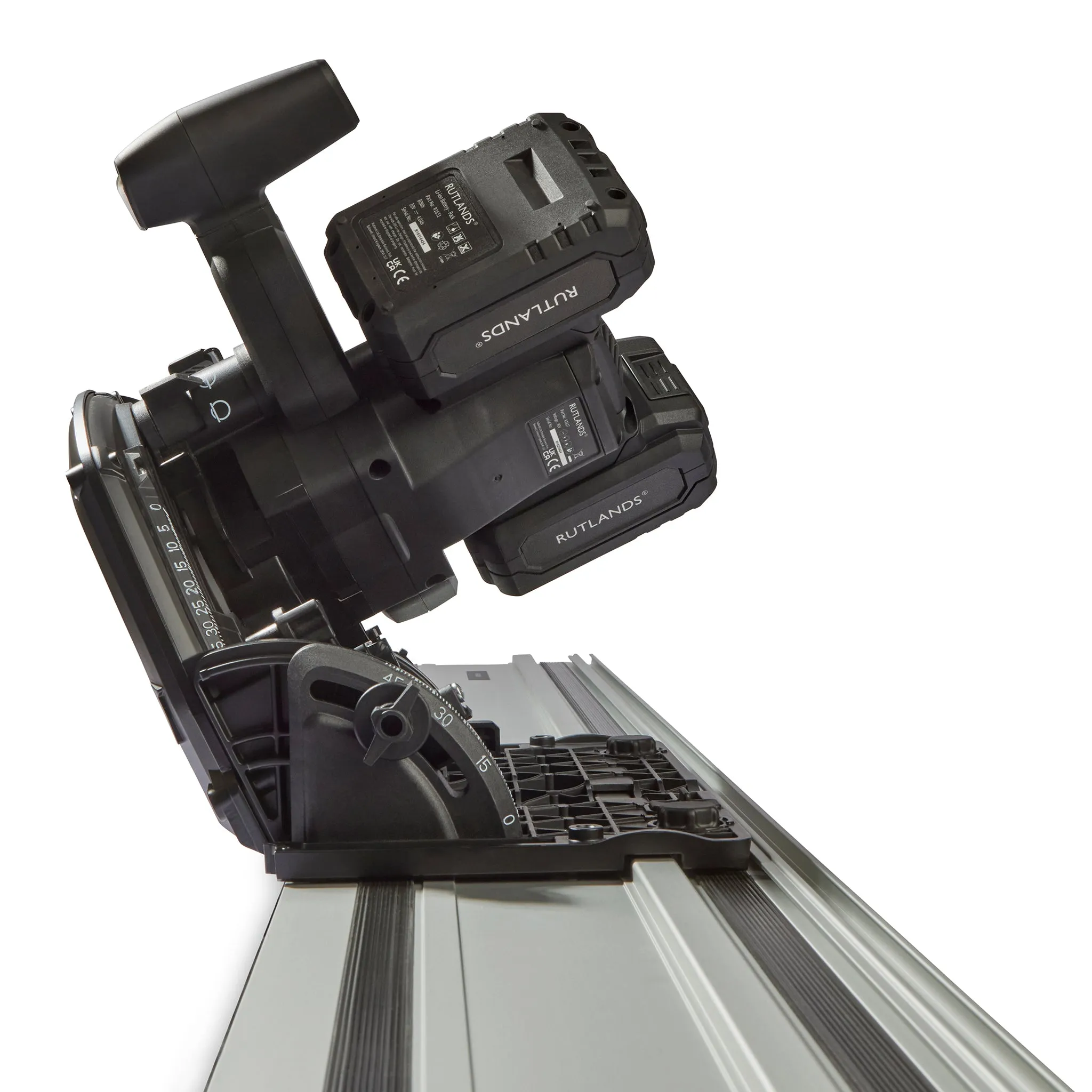Brushless Cordless 40V Plunge Saw with 2 x 1.4m Guide Rails
