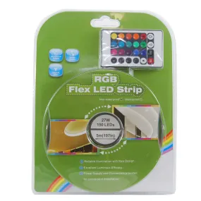 BulbAmerica 5 Meter RGB 150 LED 5050SMD Flex Premium LED Strip Kit