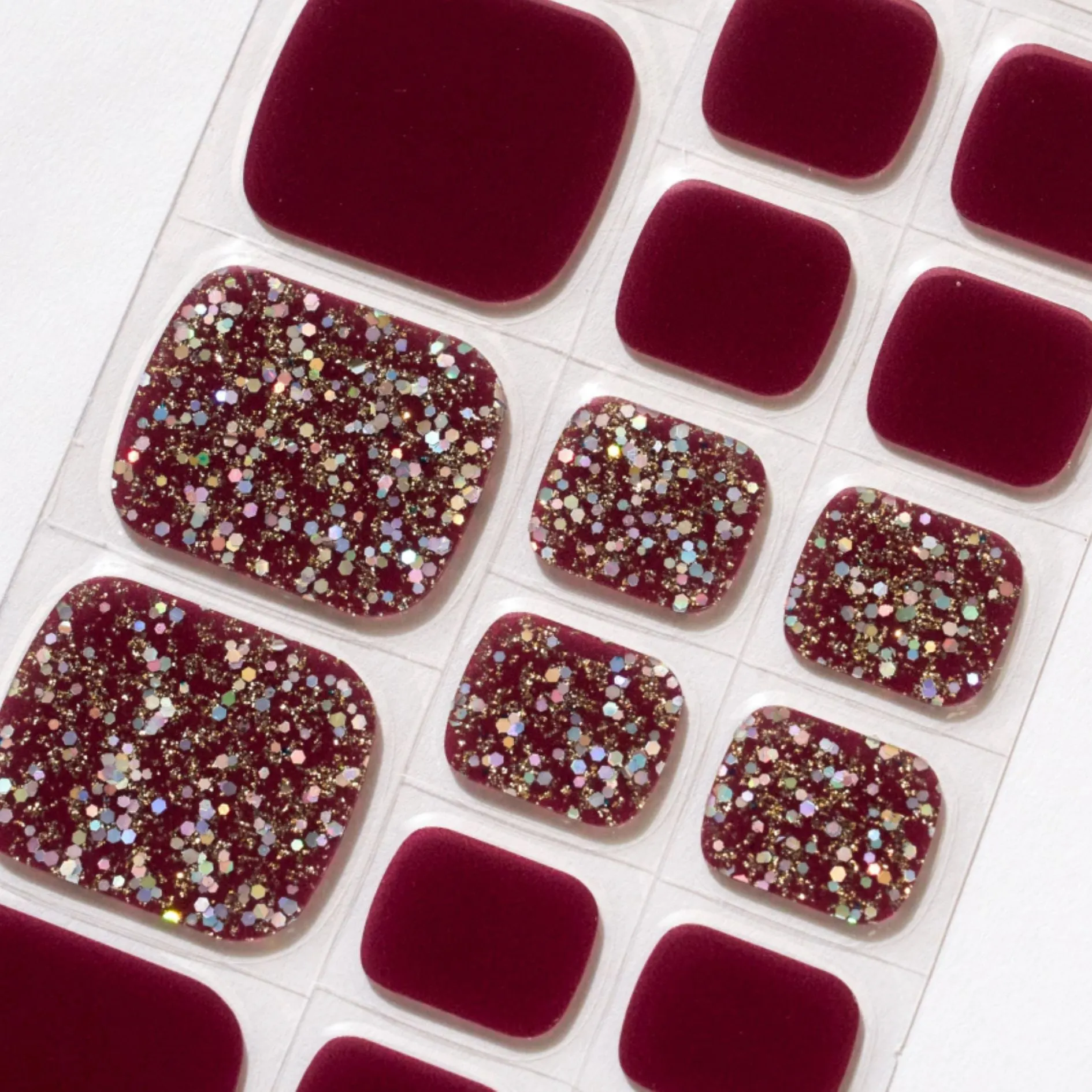 Burgandy (pre-order discount) Toenail Wraps