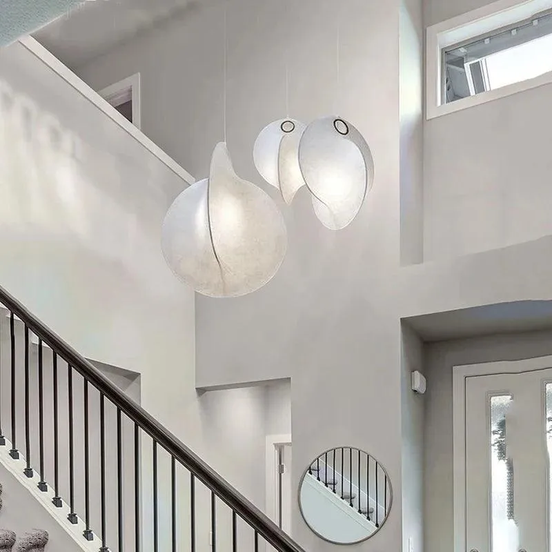 Cocoon Ceiling Lights, Silk Chandelier