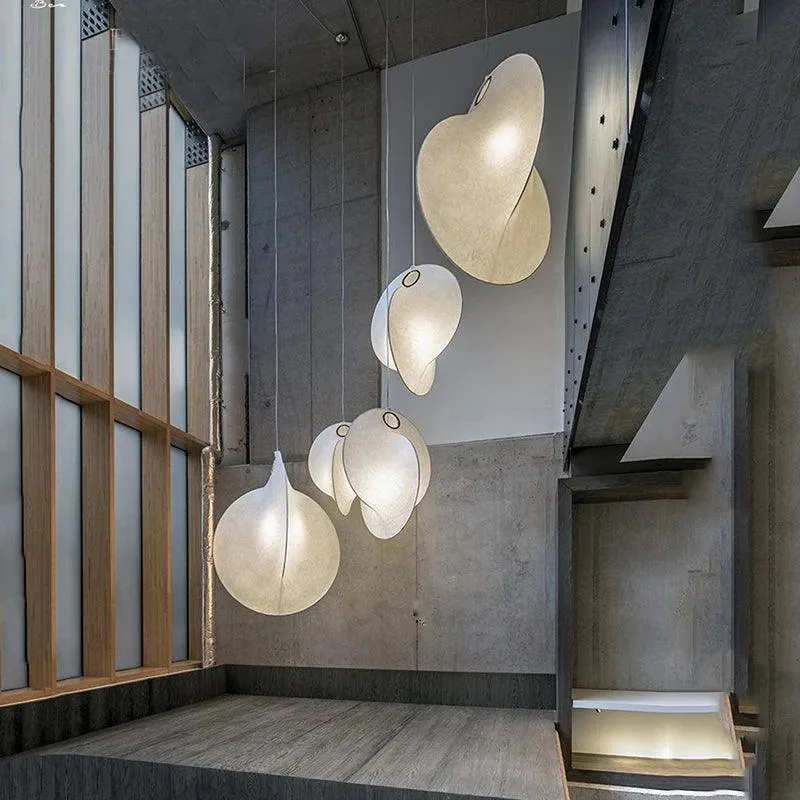 Cocoon Ceiling Lights, Silk Chandelier