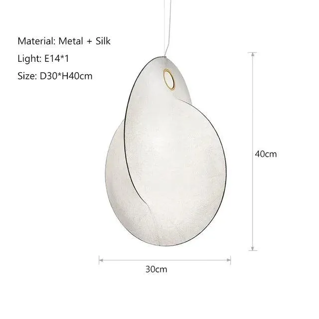 Cocoon Ceiling Lights, Silk Chandelier