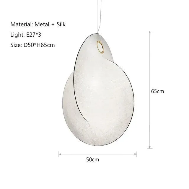 Cocoon Ceiling Lights, Silk Chandelier
