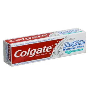 Colgate Toothpaste Max White with Whitening Strips Crystal Mint 100ml