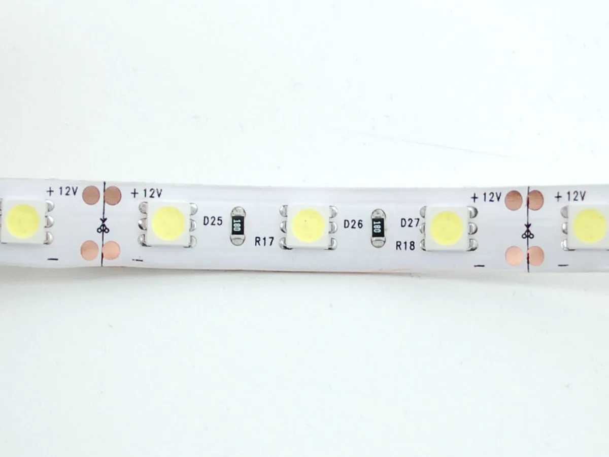 Cool White LED Weatherproof Flexi-Strip 60 LED - (1 m)