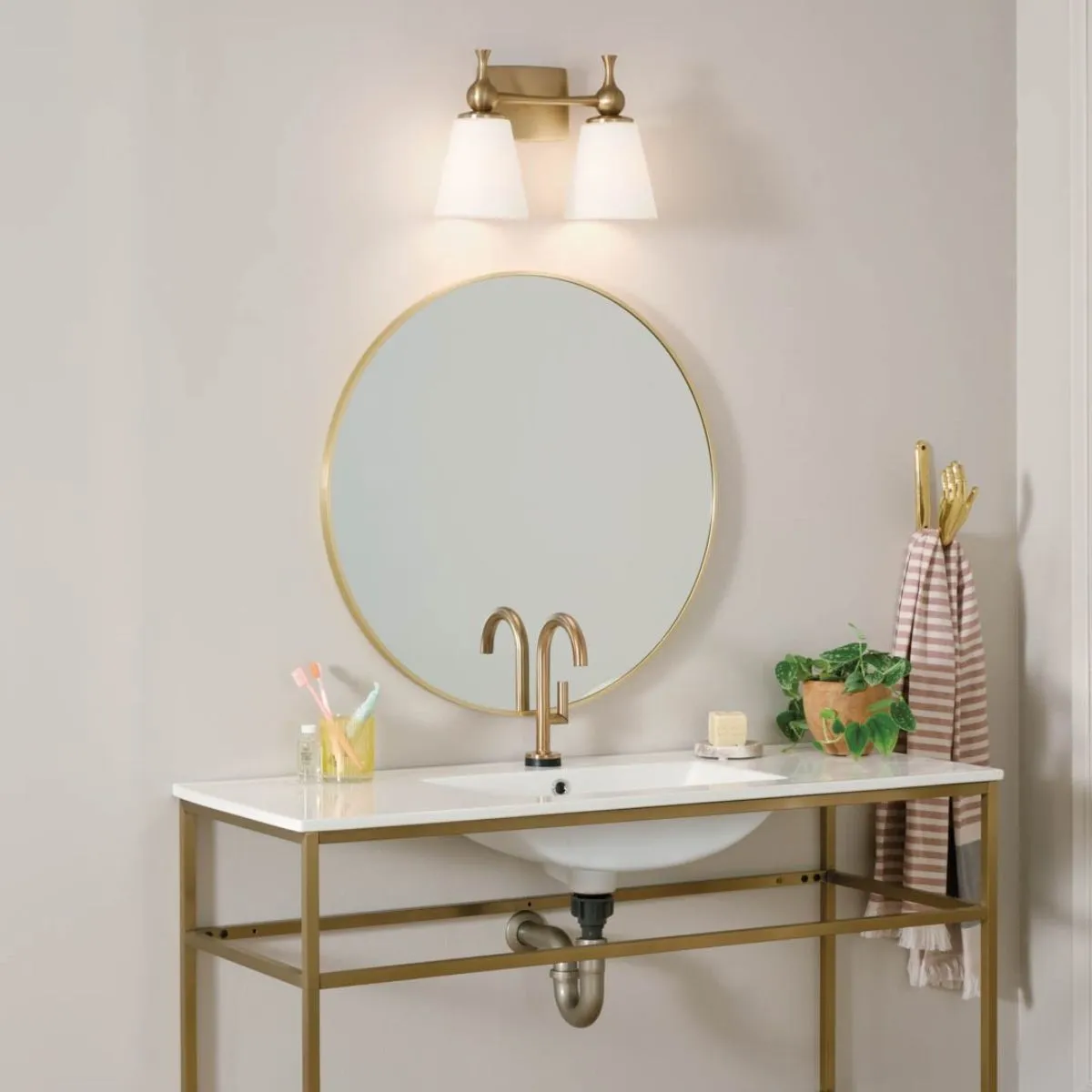 Cosabella 15 in. 2 Lights Vanity Light Bronze finish