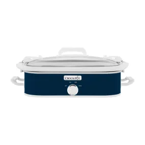 Crock-Pot Casserole Crock Series SCCPCCM350-BL Slow Cooker, 3.5 qt Capacity, Manual Control, Midnight Blue