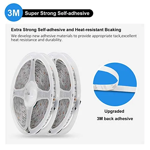 DAYBETTER 5050 RGB Infrared Remote Control Color Changing 50ft Led Strip Lights