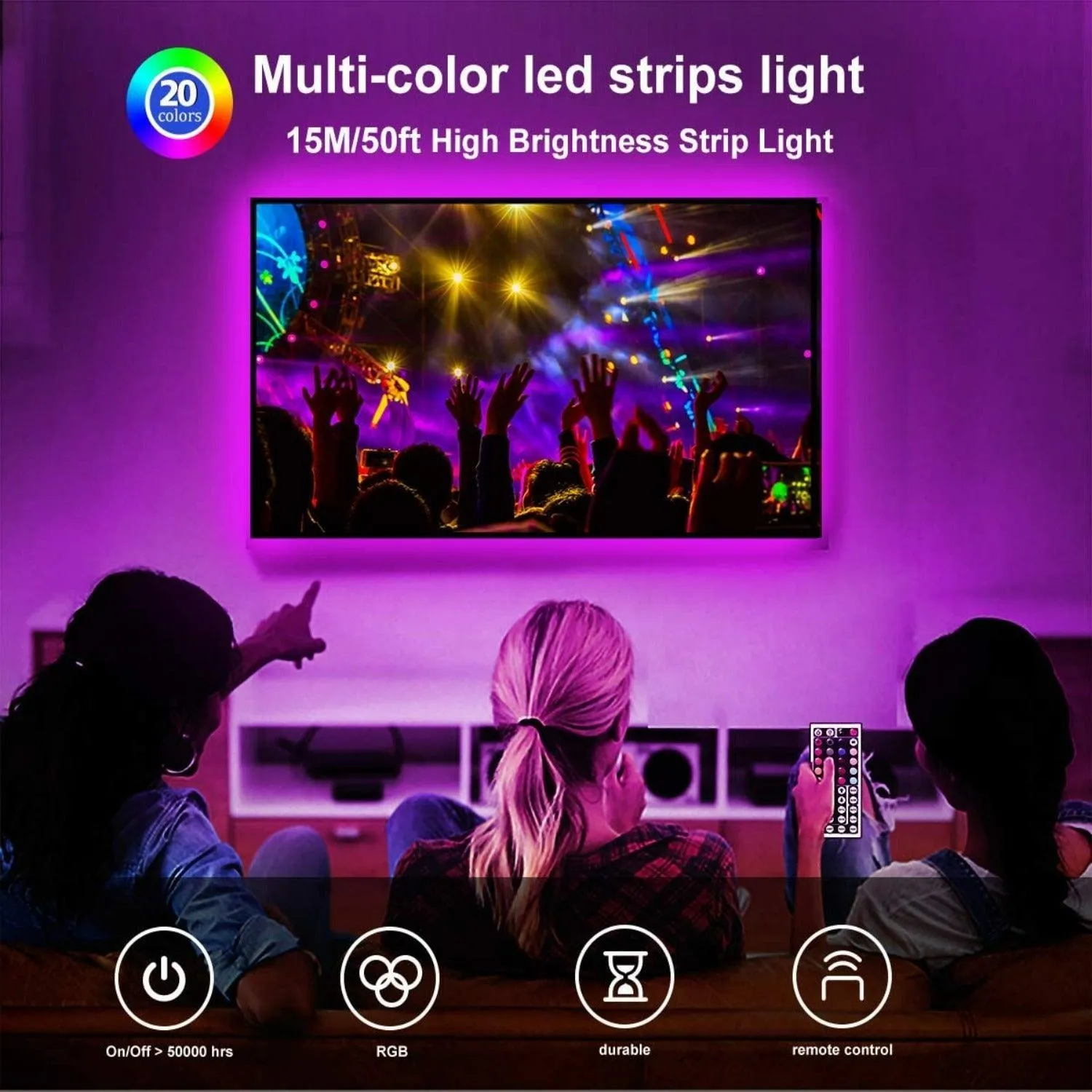 Daybetter IR LED Strip Lights 50ft (2*25ft)