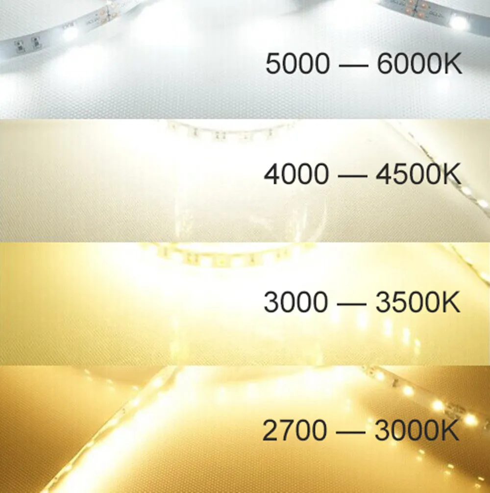 DC 12V Dimmable SMD5050-300 Flexible LED Strips 60 LEDs Per Meter 10mm Width 900lm Per Meter