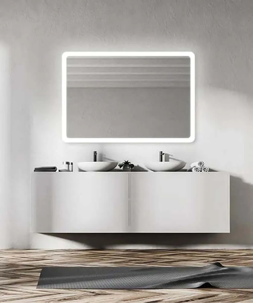 Electric Mirror Eyla LED Bathroom Mirror with Optional Keen Dimming Technology