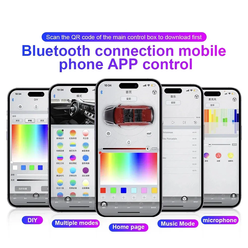 Emitting Color: Cold White - 18 in 1 Dual Zone Symphony Streamer