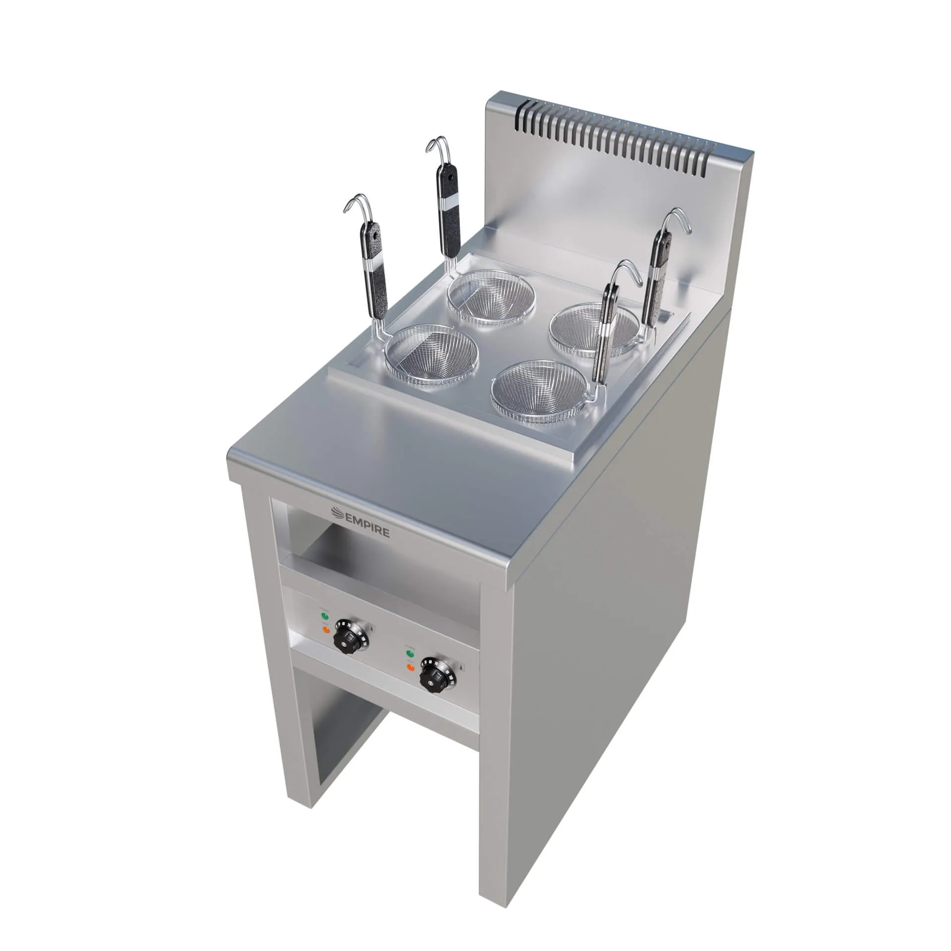 Empire Electric Floor Standing Pasta Cooker Boiler with 4 Straining Baskets - EMP-FSPC4