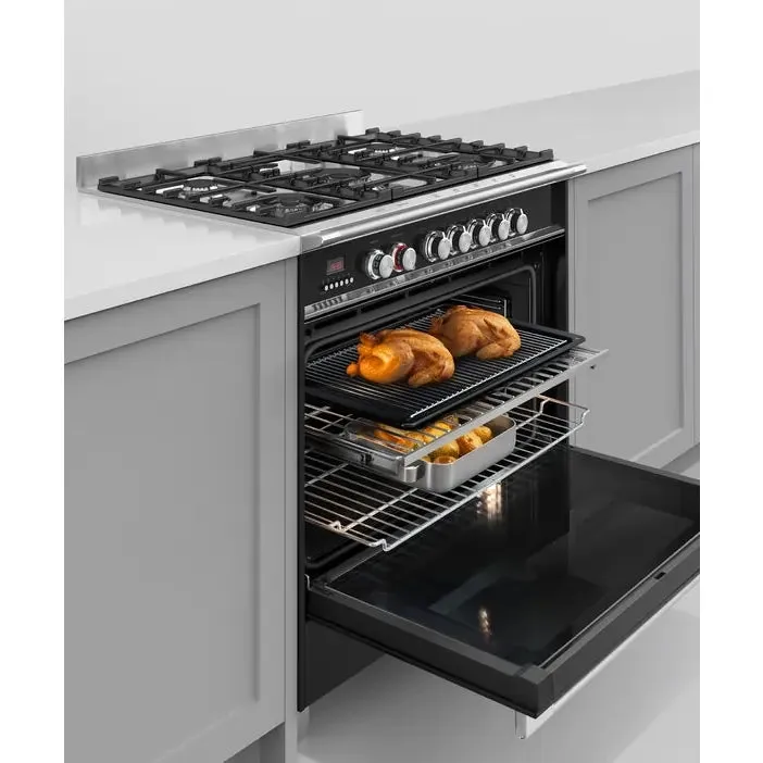 Fisher & Paykel Series 7 OR90SCG4B1 90cm Dual Fuel Range Cooker - Black